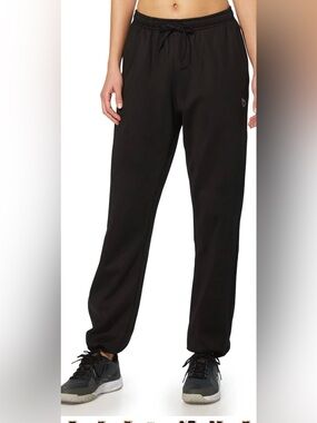Baleaf Women's Fleece Pants, Athletic Jogger, Black, Large